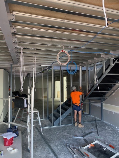 ALLSealed — During · services and internal framing