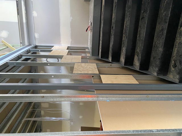 ALLSealed — During · stair wall framing