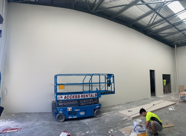 ALLSealed — During · warehouse wall construction