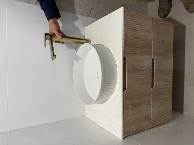 Residential Ensuite — During · vanity installation