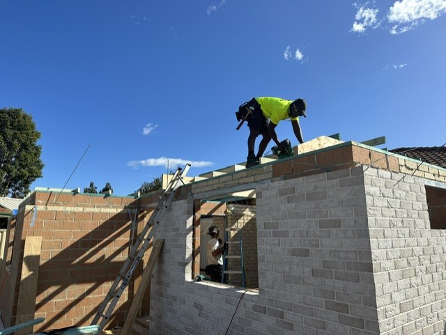 Front-of-House Extension — Lintels and wall construction