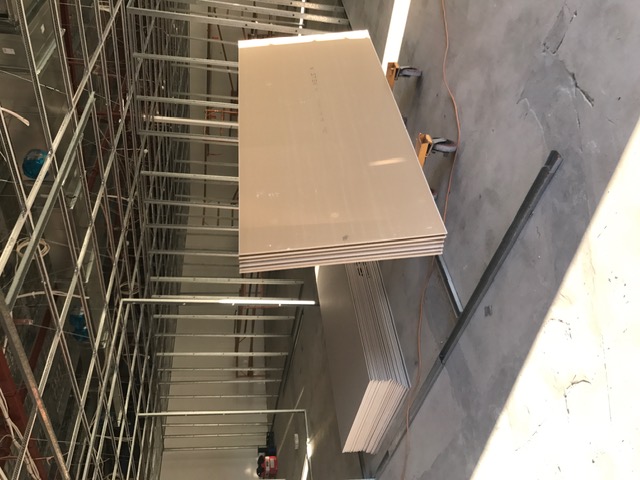 Professionals Forrestfield — Wall lining underway